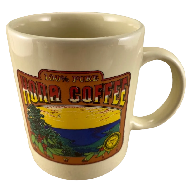 100% Pure Kona Hawaii Coffee Mug