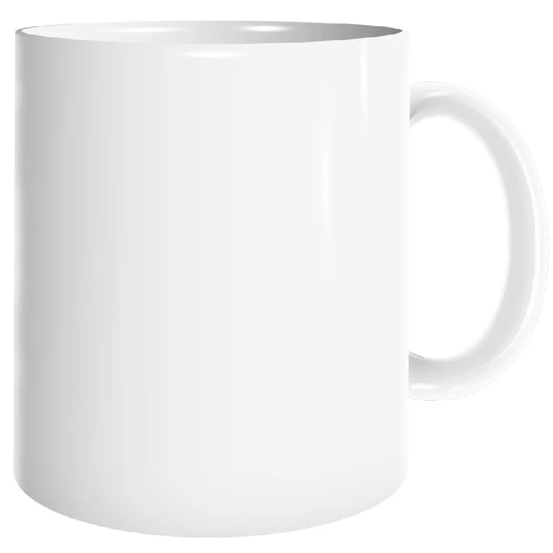 HPN SubliCraft 11 oz. Dolphin Coated White Sublimation Ceramic Mug - 12 per Case