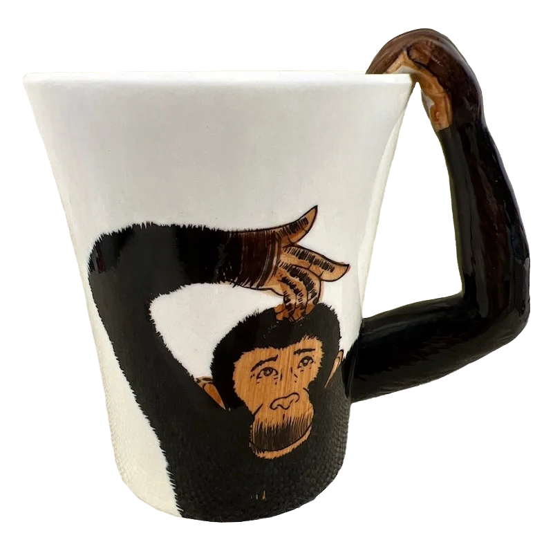 3D Figural Chimpanzee Arm Handle Mug Pier 1 Imports