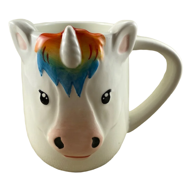 3D Figural Unicorn Mug Tag