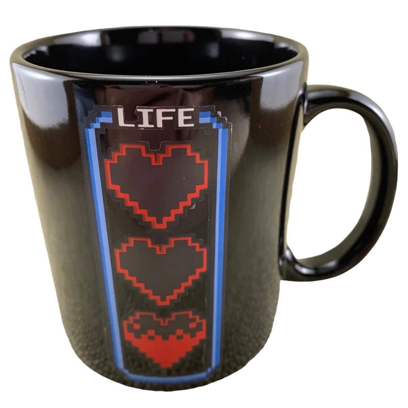 8-Bit Legendary Hero Heat Change Mug Think Geek NEW IN BOX