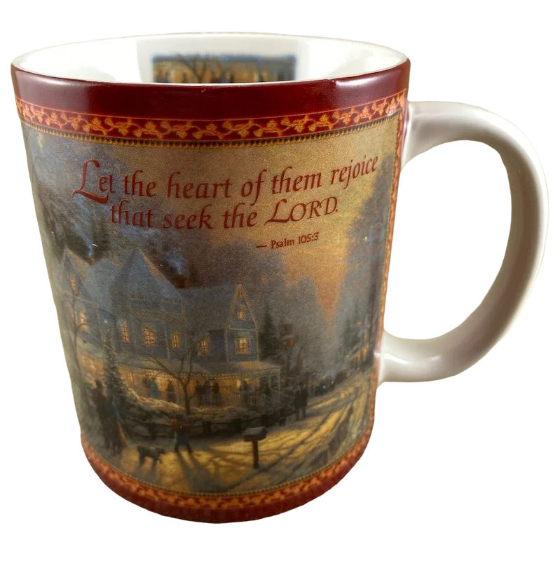 A Holiday Gathering Thomas Kinkade Mug Amcal NEW IN BOX