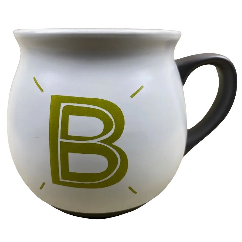 "B" Monogram Initial Cream Mug Threshold