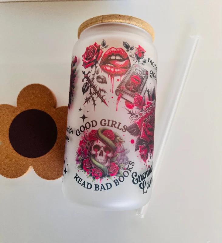 Bad Book Club Glass Cup