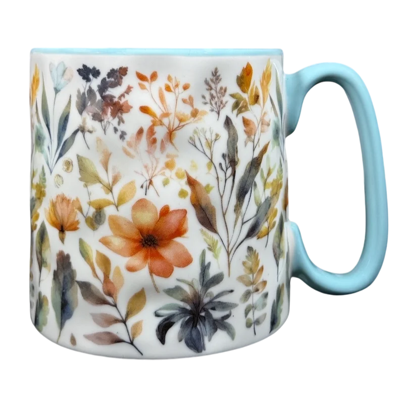 Bella Stamp Floral Dimpled Mug 10 Strawberry Street