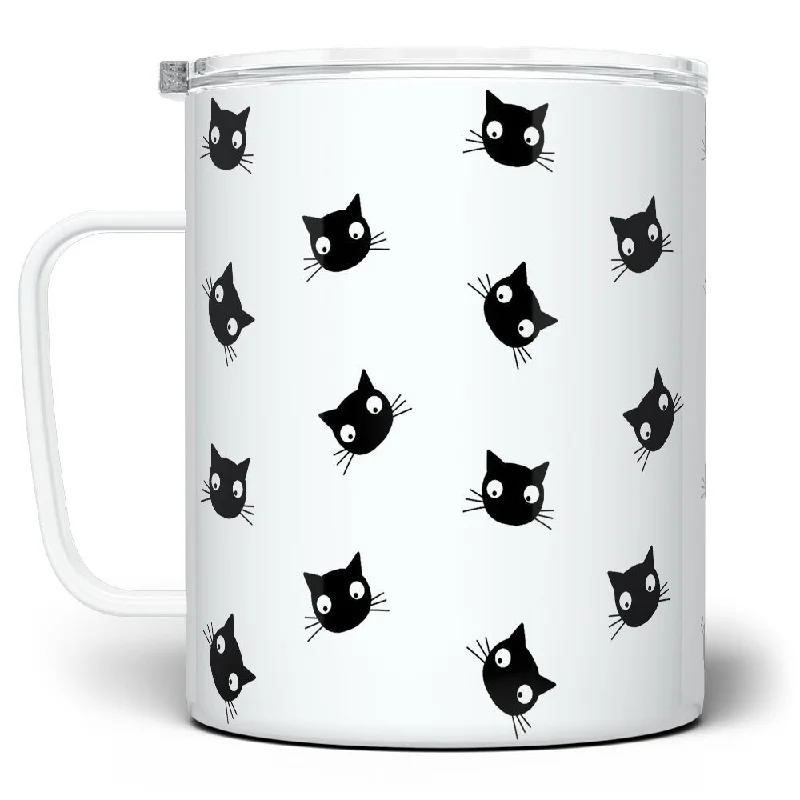 Black Cat Insulated Travel Mug