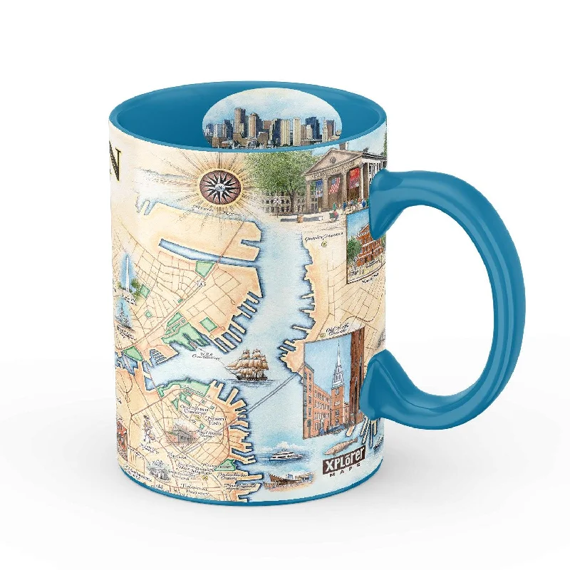 Boston City Map Ceramic Mug