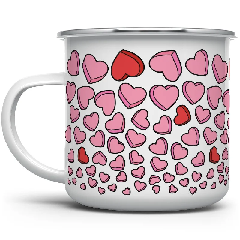 Candy Hearts Camp Mug