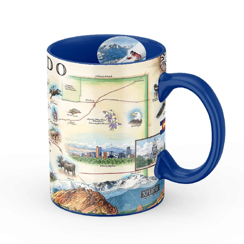 Colorado State Map Ceramic Mug