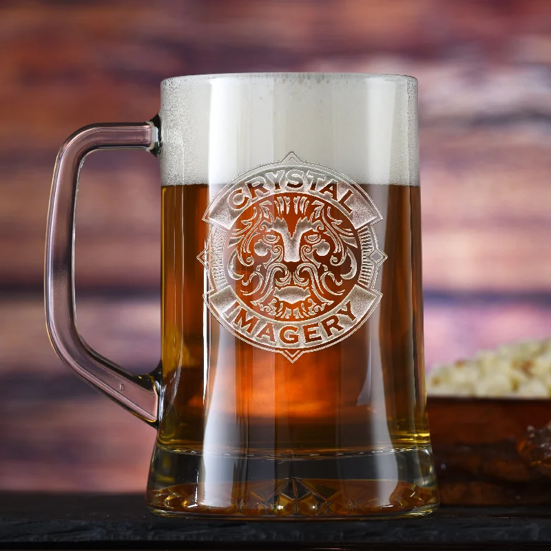 Custom Logo Beer Mugs (Single Glass)