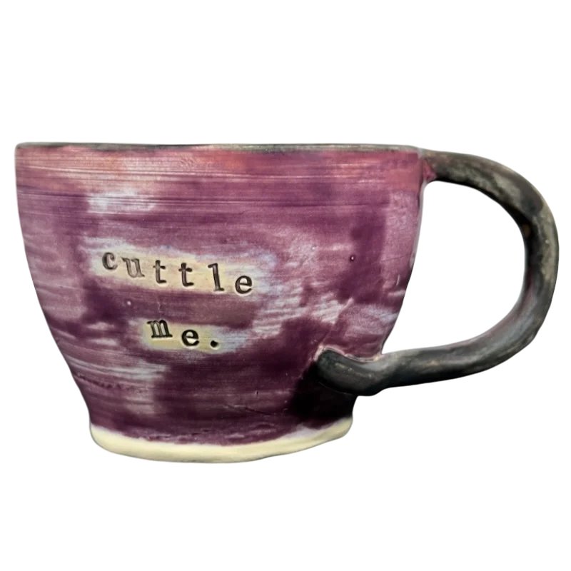 Cuttle Me Cuttlefish Signed Pottery Mug