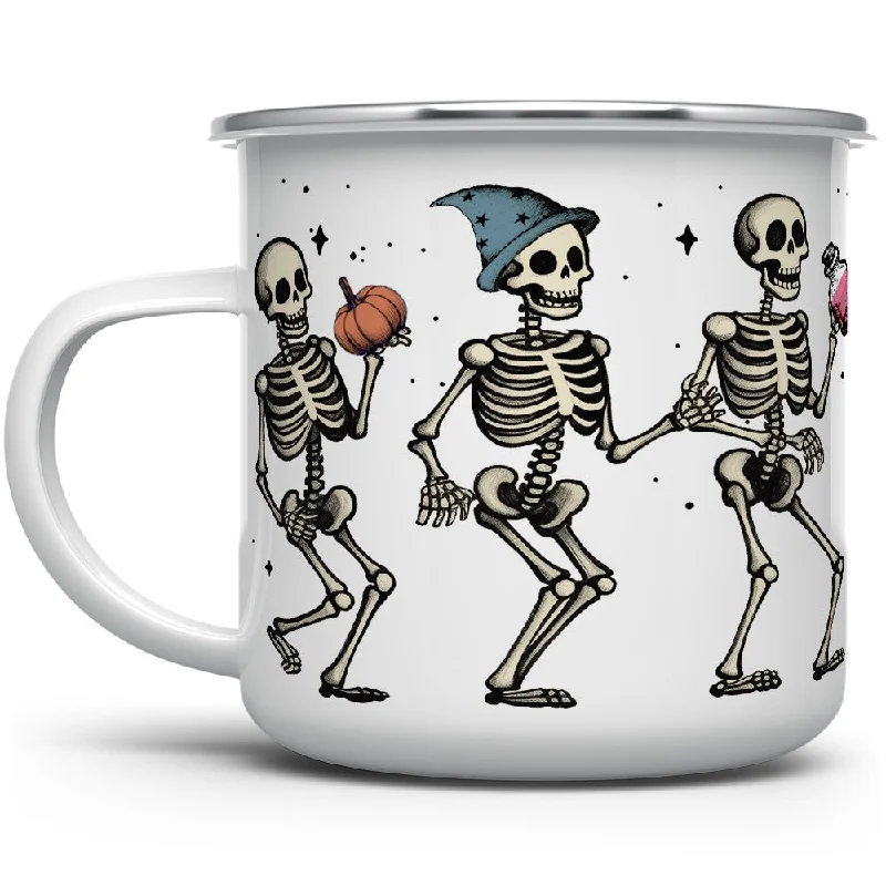 Dancing Skeleton Camp Mug