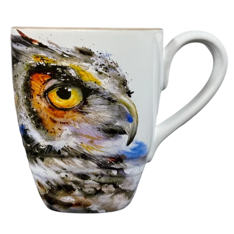 Dean Crouser Watercolor Eagle Tan Inside Mug Big Sky Carvers