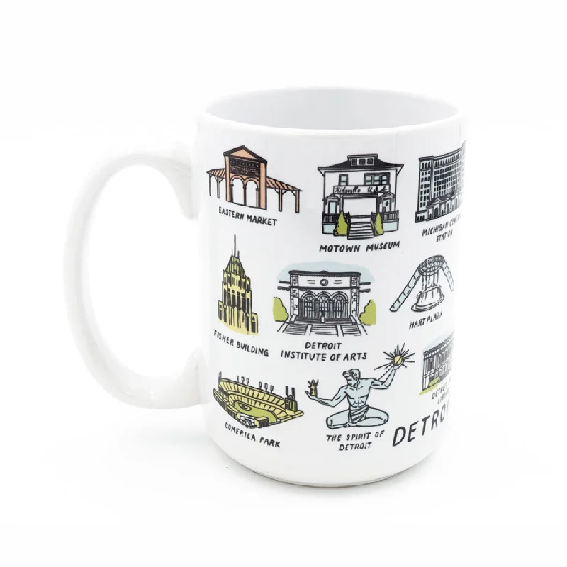 Detroit Landmarks Mug