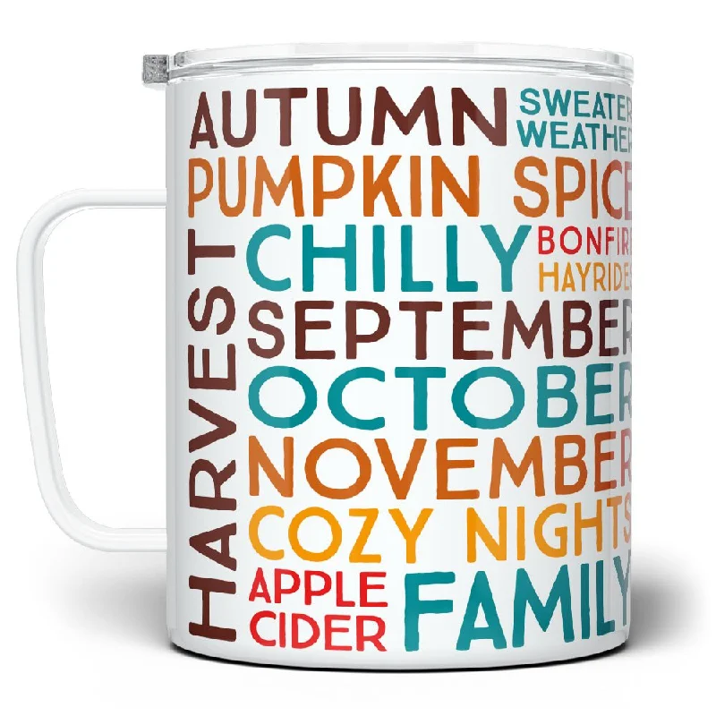 Fall Autumn Insulated Travel Mug