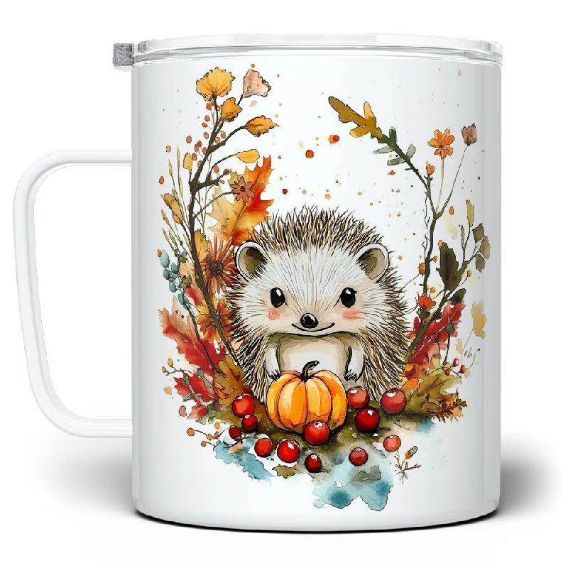 Fall Hedgehog Insulated Travel Mug