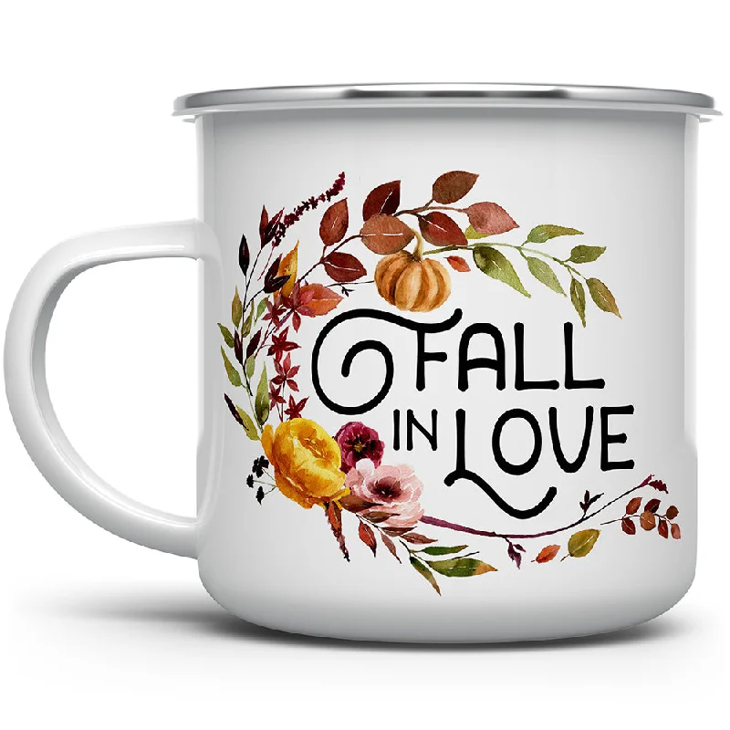 Fall in Love Camp Mug