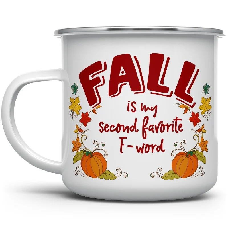 Fall is My Second Favorite F-Word Camp Mug