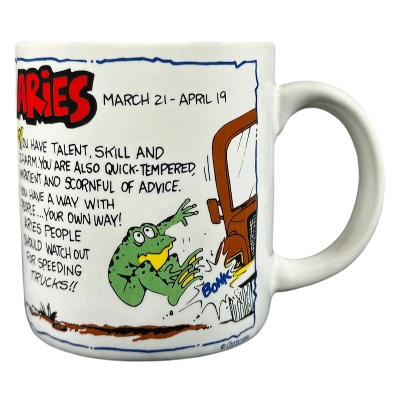 Frog Astrology Aries March 21-April 19 Mug Contenova