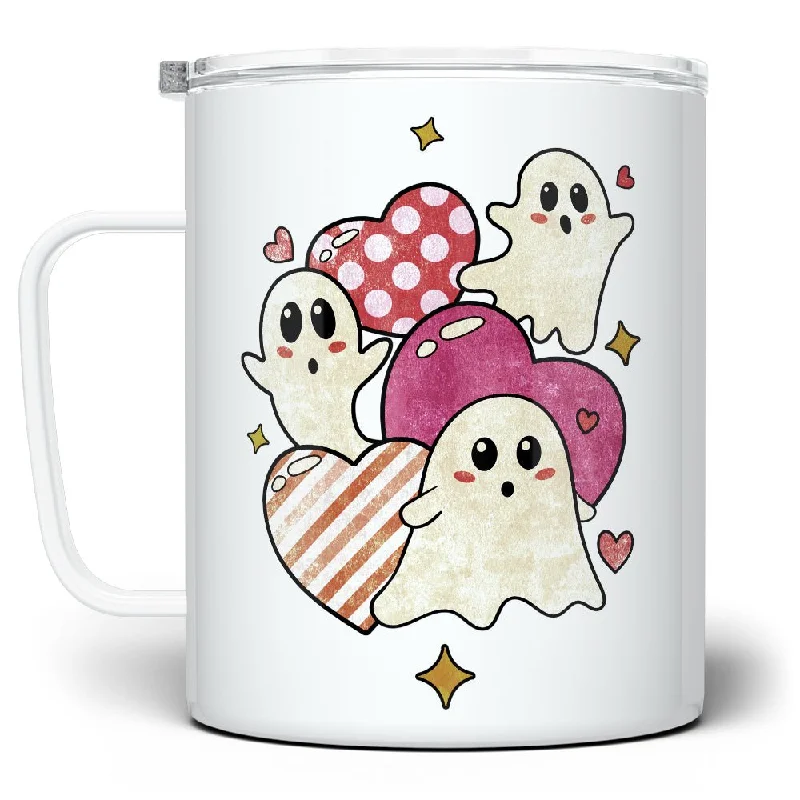 Ghosts and Hearts Insulated Travel Mug