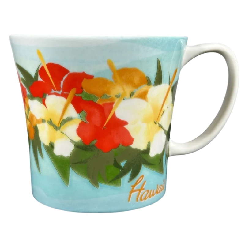 Hawaii Hibiscus Floral Mug 2010 Starbucks