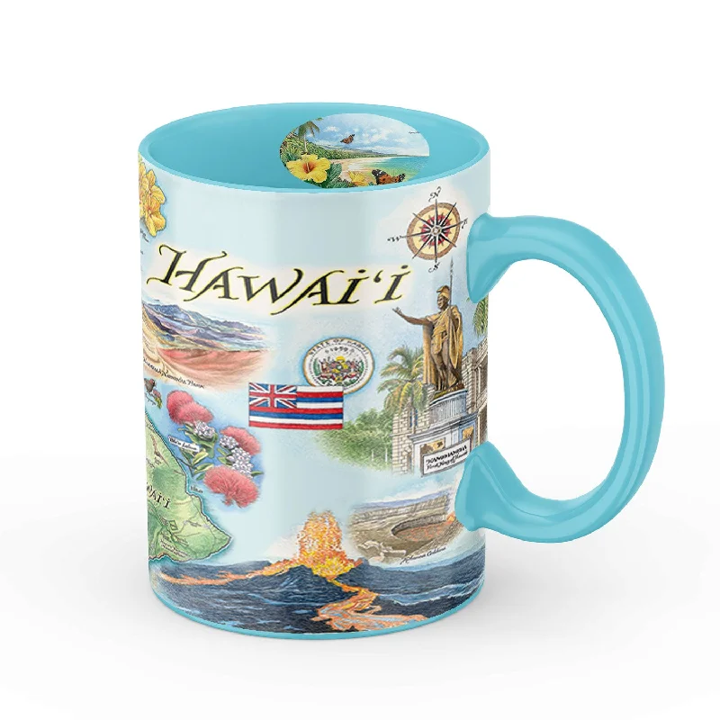 Hawai'i State Map Ceramic Mug