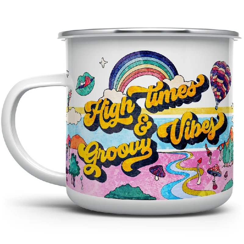 High Times & Groovy Vibes Camp Mug