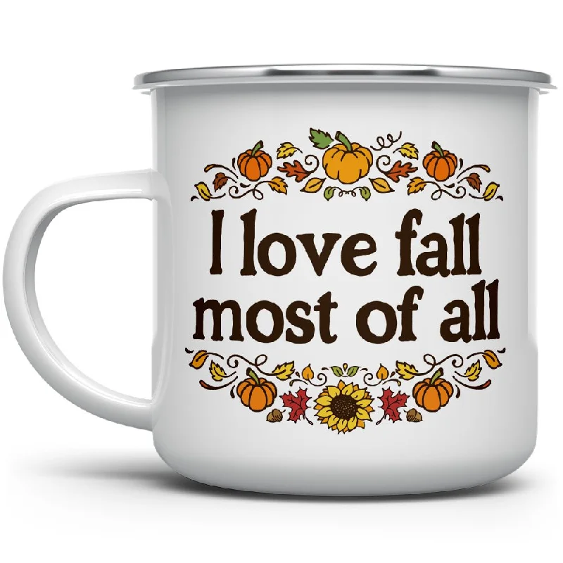 I Love Fall Most of All Camp Mug