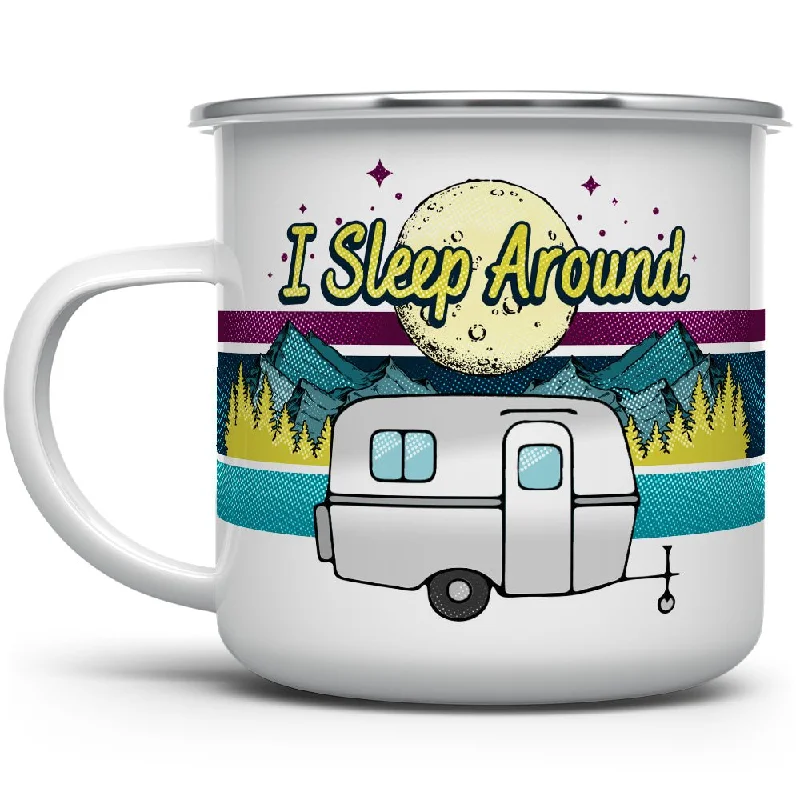 I Sleep Around Camp Mug