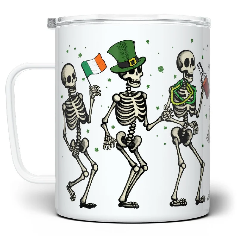 Irish Dancing Skeletons Insulated Travel Mug