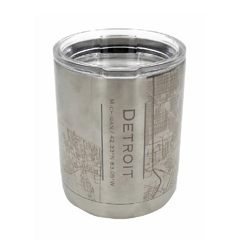 Detroit City Map Insulated Cup