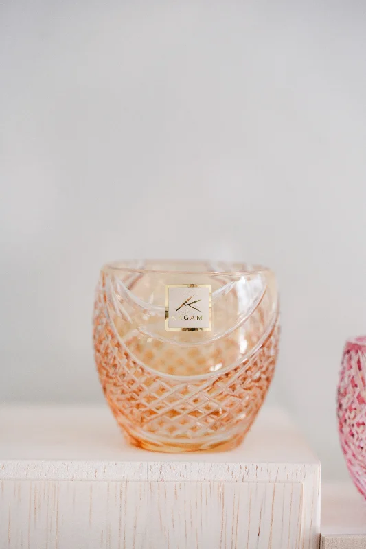 Kagami Crystal - Sake Glass, Edo Kiriko Yellow