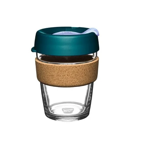 KeepCup Brew Cork, Reusable Glass Cup,  12oz / 340ml