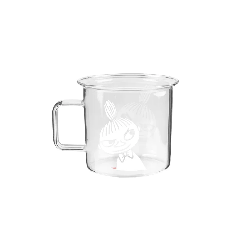 Moomin Glass Mug Clear Little My