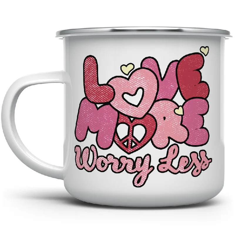 Love More Worry Less Camp Mug