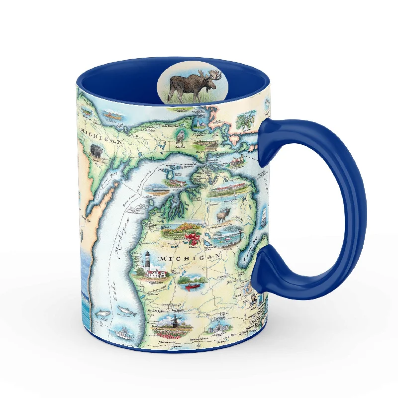 Michigan State Map Ceramic Mug