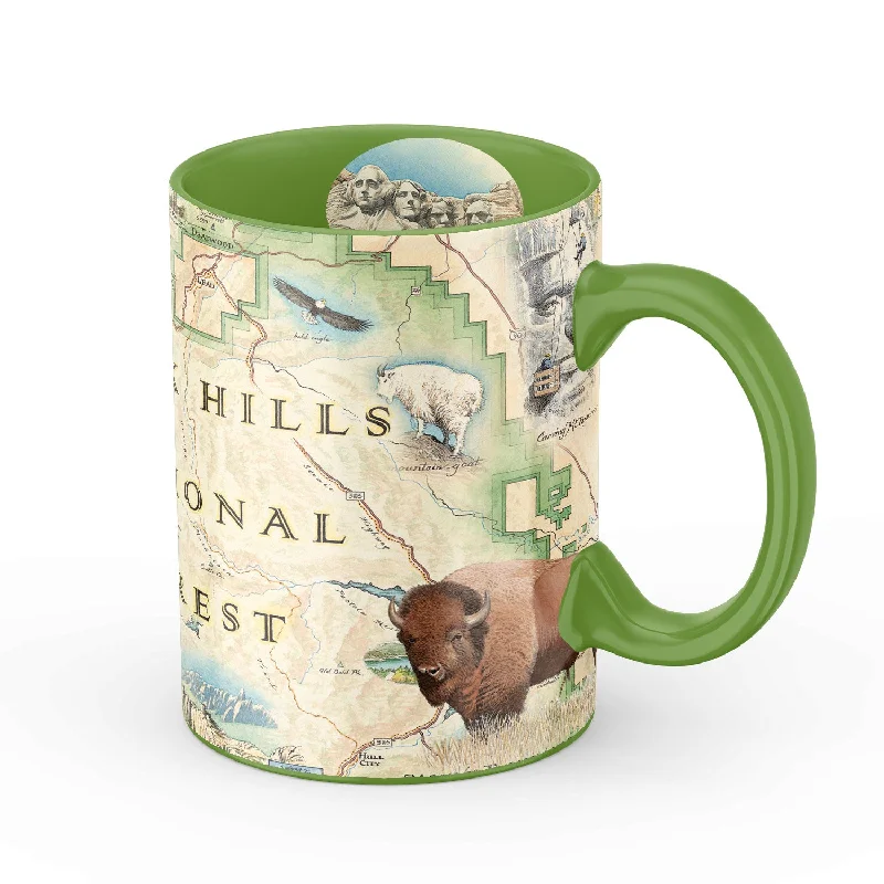 Black Hills National Forest Map Ceramic Mug