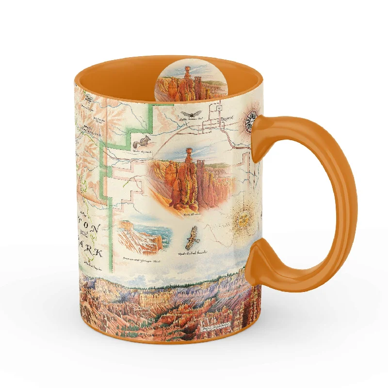 Bryce Canyon National Park Map Ceramic Mug