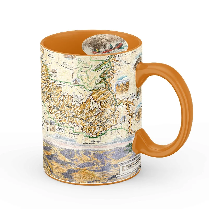 Grand Canyon National Park Map Ceramic Mug