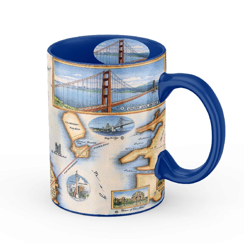 San Francisco Bay Map Ceramic Mug