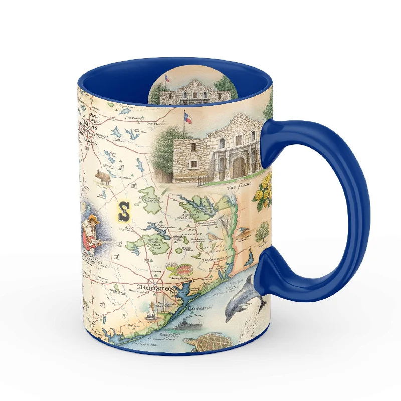 Texas State Map Ceramic Mug