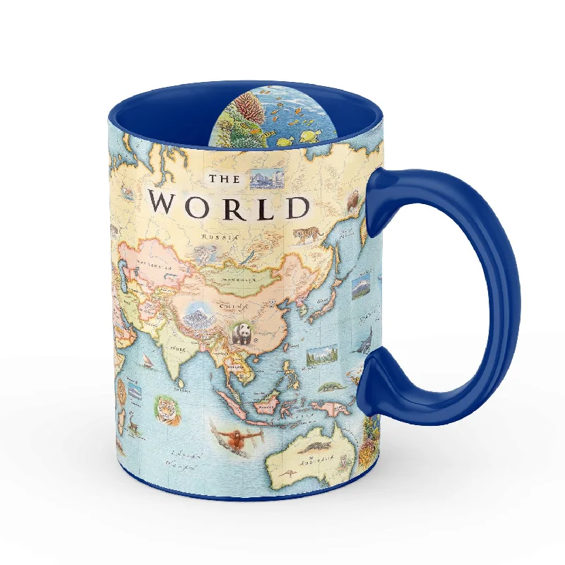 World Map Ceramic Mug