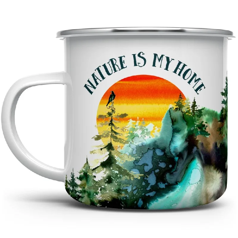 Nature is My Home Camp Mug