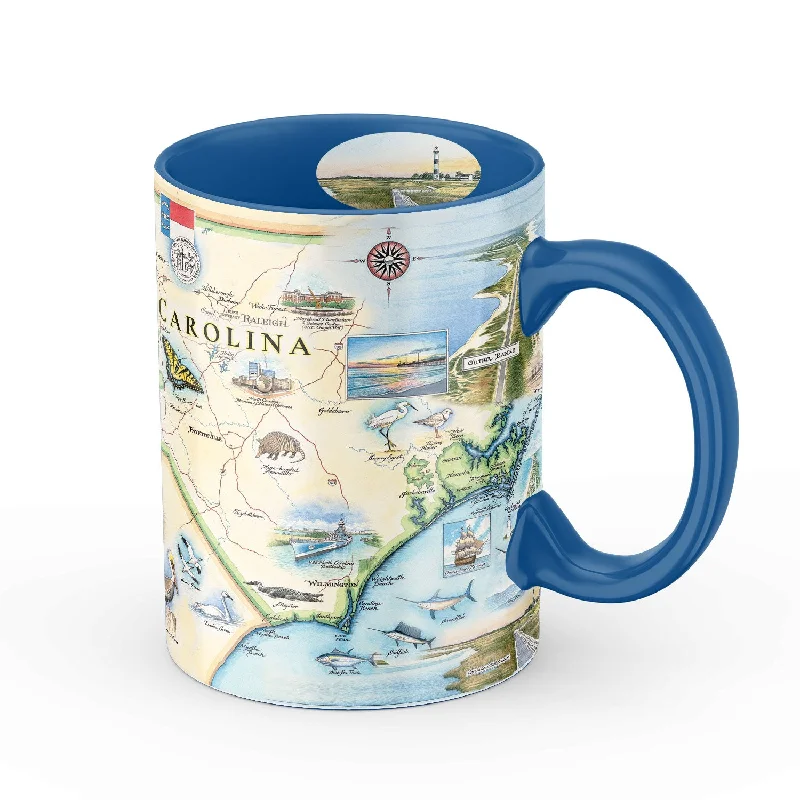 North Carolina State Map Ceramic Mug