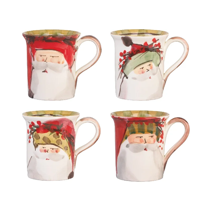 Old St. Nick Assorted Mugs - Set of 4