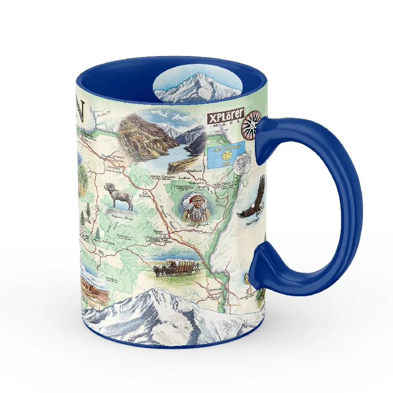 Oregon State Map Ceramic Mug