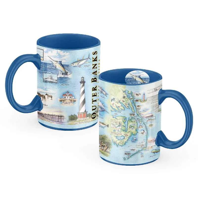 Outer Banks Map Ceramic Mug