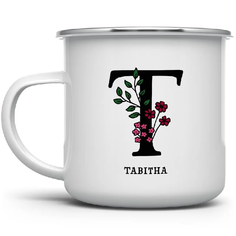 Personalized Name and Initial Camp Mug