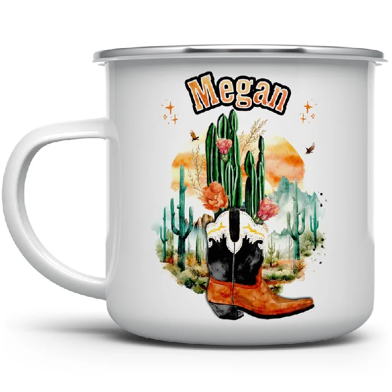 Personalized Name Western Camp Mug