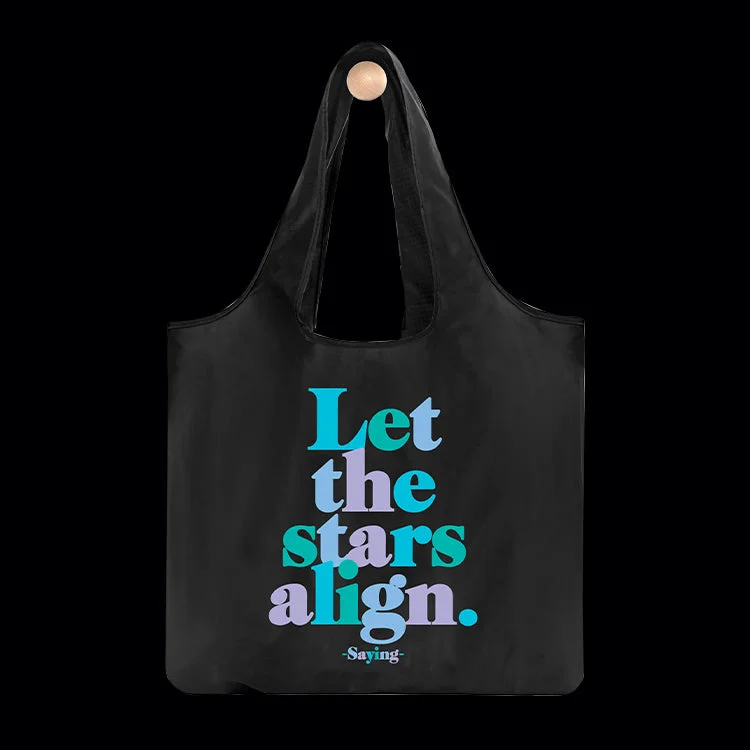 "let the stars align" reusable bag